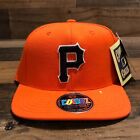 Pittsburgh Pirates Hat Snapback Cap Mens Orange Black MLB Baseball Colorz - READ