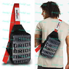 JDM Gradation Crossbody Shoulder Bride Racing Bag With Red Straps Backpack New