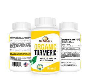 Turmeric Capsules w/ Black Pepper - Best Selling Organic Turmeric Supplement