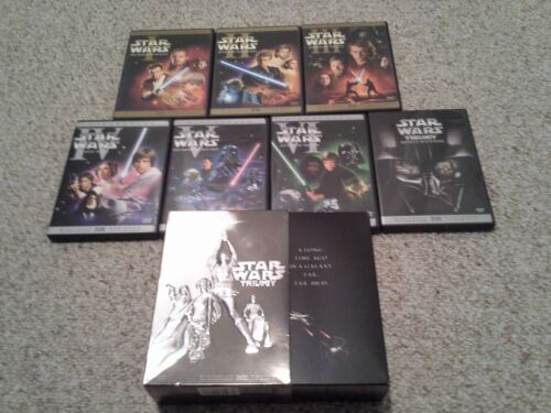 Star Wars 1 thru 6 ~ Prequel Trilogy DVD Set EXCELLENT Wide Screen Collection