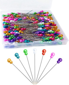 New Listing200Pcs Sewing Pins, Straight Pins with Gourd Pearlized Head Pin, Long 2.2 Inch S