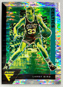 2020-21 Panini Flux Larry Bird Silver Pulsar Prizm Card #182 SP Boston Celtics