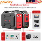 Powkey Portable Power Bank AC 146Wh/100W Laptop Phone Charger Battery Backup