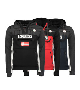 Geographical Norway Mens Hoodie Transition Jacket Sweater Fitakol Sweat Shirt
