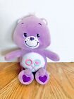 Care Bears 2003 Share Bear Purple Plush Bear 11in