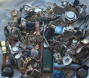 Large  8.5 Lb Lot Of Pre-owned Watches. Most For Repair Or Parts. Untested As-is