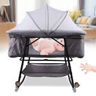 Baby Bassinet Bed Side Bedside Sleeper Adjustable Foldable Portable Infant Crib