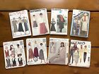 8 Vintage 1970s 1980s Sewing Patterns Size 8-10-12 Simplicity Butterick McCalls