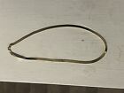10K Solid Yellow Gold Herringbone Necklace 5mm Wide Heavy 7 Grams 18 Inch