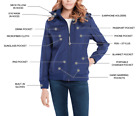 New BAUBAX Women's Blue Bomber Jacket-Choice of Size