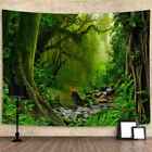 Green Plants Forest Extra Large Tapestry Wall Hanging Art Nature Background