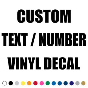 Custom Text Decal Car Truck Lettering Business Name Number Vinyl Sign Decals