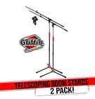 Microphone Stand with Boom Arm (Pack of 2) by GRIFFIN | Adjustable Holder Mount