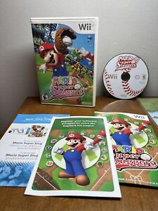 Mario Super Sluggers (Nintendo Wii, 2008) Complete w/ Manual - Tested Working