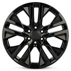 New Wheel For 2019-2023 Chevrolet Silverado 22 Inch Gloss Black Alloy Rim