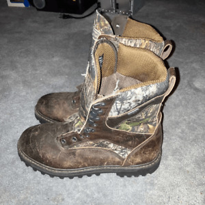 LL BEAN GORETEX CAMO LEATHER BROWN HUNTING BOOTS MENS SIZE 11