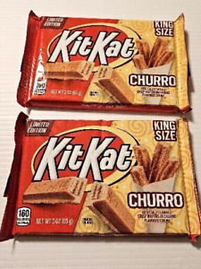 Kit Kat Churro King Size Limited Edition Candy Bars 2 New 3 oz each Hershey