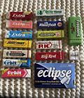 Vintage WRIGLEY’S Gum Assortment Lot Of 15 Unopened  1950's - 1990's
