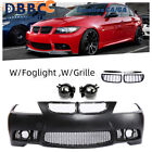 M3 Style Front Bumper Cover&Foglight &Grille For 2006-2008 3 Series BMW E90 E91 (For: BMW)