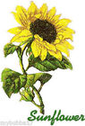 SUNFLOWER SINGLE SET OF 2 BATH HAND TOWELS EMBROIDERED BY LAURA