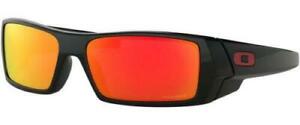 Oakley Gascan Polished Black/Prizm Ruby 60mm Rectangular Men's Sunglasses