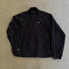 Vintage Black & White Oakley Zip up fleece jacket