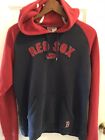 Nike Boston Red Sox Hooded Pullover Sweatshirt Women's Size M Red Blue
