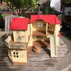 Calico Critters Luxury Townhouse House Red Roof Play *Battery Areas Untested*