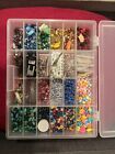 Huge Lot Beads In Box Summer Craft Beading Supply Jewelry Making