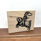 New Listing1998 Stamp Francisco - Medieval Knight Horse - Wood Rubber Stamp - Unused