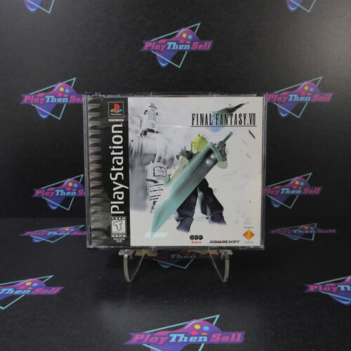 Final Fantasy VII 7 PS1 PlayStation 1 Black Label Misprint - Complete CIB