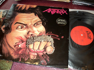ANTHRAX FISTFUL OF METAL LP FRANCE IMPORT BERNETT RECORDS 1984 YORK STREET VG