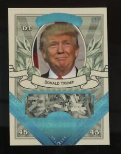 2020 Decision Money Card Ice Foil Donald J. Trump U.S. Shredded Currency 1/1
