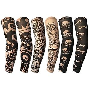 Tattoo Sleeves for Men,6Pcs Arm Sleeves Fake Tattoos Sleeves to Cover Arms Su...