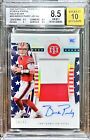 2022 National Treasures BROCK PURDY /25 Stars Stripes Rookie Patch Auto BGS 8.5