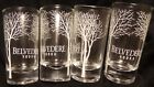 Belvedere Vodka - Set of 4 Shot Glasses - Tree Logo - NEW