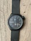 Vestal Canteen Mens Watch - Black Case with Black Face & Fabric Strap