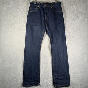 Levis 517 Blue Jeans Pants Bootcut Dark Wash 100% Cotton Rigid Mens 32x34
