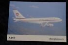 59139 Postcard Aircraft A310 Bangladesh Biman Bangladesh Airlines