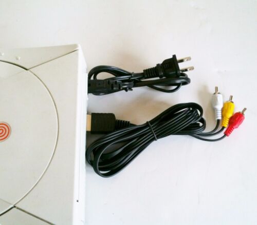 NEW SEGA DREAMCAST AC Power Cord Adapter & RCA A/V AV TV Audio Video Cable