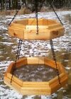 Double hanging octagon platform cedar wood bird / squirrel feeder, TBNUP #1D
