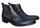 Men's Gifennse Chelsea Black Leather Dress Boots HA01-703  Slip On Size 13