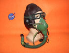 Flight Helmet  Fighter Pilot Flight Leather Helmet  Oxygen Mask  Goggles  0122