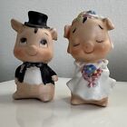 New ListingVintage Adorable Set of Bride and Groom Pig Salt and Pepper Shakers
