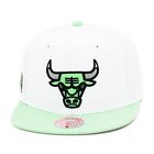 Mitchell & Ness Chicago Bulls Snapback Hat Cap for Jordan 3 Retro Green Glow