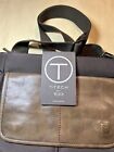 TUMI T-Tech Unisex Ballistic Nylon/Leather Brown Laptop Messenger Shoulder Bag