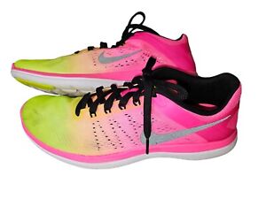 Nike Flex Run Running Shoes Mens 10.5 Neon Multicolor