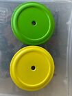 New ListingStarbucks Replacement Lids for 16 or 24 oz Tumbler Set of 2 Yellow & Green