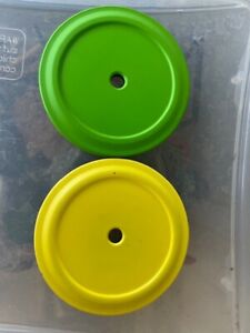 Starbucks Replacement Lids for 16 or 24 oz Tumbler Set of 2 Yellow & Green