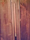 HICKORY WOOD handle walking staff adjustable length shaft rubber tip MADE IN USA